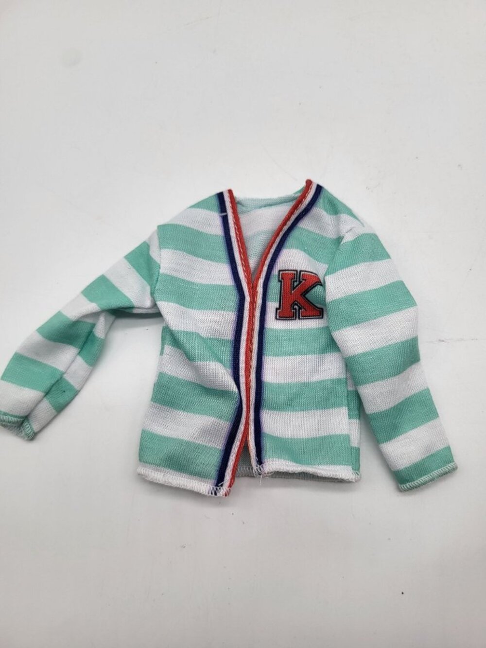 Barbie Fashion Pack Clothing Set for Ken Doll Striped 'K' Sweater, Shorts & Mask - Picture 2 of 7